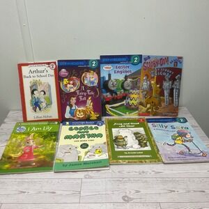 Level 2 Early Reader Book Lot 8ct Frog and Toad Disney Scooby-Doo Thomas Phonics